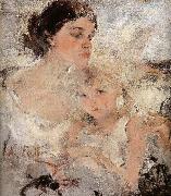 Artist-s Wife and his daughter Nikolay Fechin